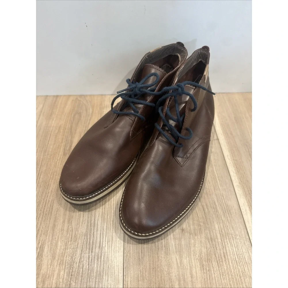Men's Leather Lacoste Millard Chukka Boots Size 11‎ In Brown